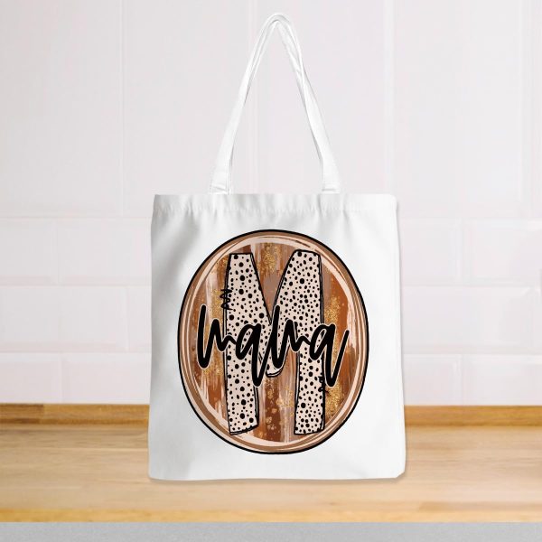 Mothers Day Birthday Gift for Mom Doodle Letters Mama Canvas Tote Bag Valentines Day Christmas Appreciation Gifts for Women Travel Work Commuter Shopping Shoulder Tote Bags