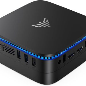 KAMRUI AK1PLUS Mini PC, N95 Processor (up to 3.4GHz), 8GB DDR4 RAM 256GB M.2 SSD, Mini Desktop Computer Support 2.5" SSD, Dual 4K, WiFi, Ethernet for Business, Office, Home