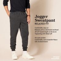 Amazon Essentials Men's Relaxed Joggers Sweatpants, Fleece, Comfortable Fit - Image 2