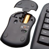 Logitech MK335 Quiet Wireless Keyboard and Mouse Combo - Black/Silver Keyboard and Mouse Combo Wireless, Ambidextrous - Image 6