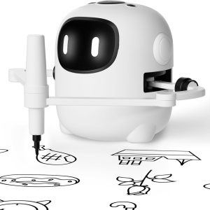 Drawing Robot for Kids with 150 Cards, Voice Interactive Educational Drawing Machine, Montessori Painting Learning Toys for 3 4 5 6 7 8 Year Old Boys Girls Birthday Party