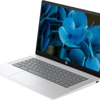 HP 2025 Lightweight Chromebook, 14'' HD IPS Display, Intel N Processor Up to 3.69GHz, 4GB LPDDR5 Ram, 128GB SSD, Super-Fast 6th Gen WiFi, Chrome OS, Dale Silver, Renewed - Image 3