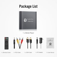 ByDiffer 4K Ultra HD Digital Media Player, TV MP4 Video Player for USB Drive/Micro SD Card, H.265/HEVC, Digital Signage, Auto Playback, HDMI/AV/Optical Output (Grey) - Image 7