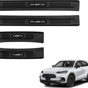 4PCS Car Door Edge Guards Door Sill Protector for Honda 2023-2025 2026 HRV HR-V Accessories ABS Plastic Material Matte Black Car Door Threshold Protection