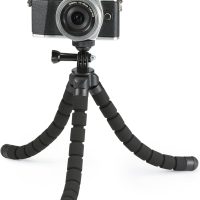 Amazon Basics Portable and Flexible Tripod with Wireless Remote and Smartphone Clamp, 10-inch long, Black - Image 7