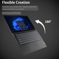 Lenovo V14 Gen 4 Business Laptop (14" FHD Anti-Glare, Intel 10-Core i7-13620H, 40GB RAM, 1TB SSD), Webcam with Privacy Shutter, Ethernet, Wi-Fi 6, HDMI, Bluetooth, Win 11 Pro w/ Copilot, Black - Image 6