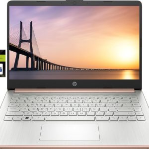 hp 14" Laptop Stream Ultral Light for Students and Business, Quad-core Intel Celeron Processor, 8GB RAM, 256GB Storage (128GB eMMC+128GB Ghost Manta SD Card), 1 Year Office 365, HDMI, Win 11