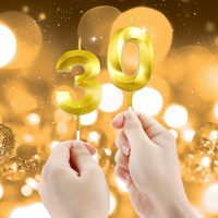 30th Birthday Candles, Number 30 Candles, Gold Birthday Candle, Happy Birthdays Candle for Cake, 30th Cake Topper Decorations for 30 3 Year Old Birthdays Wedding Anniversary Supplies - Image 6