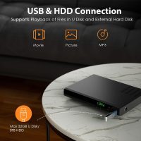 Blu Ray DVD Player, 1080P Home Theater Disc System, Play All DVDs and Region A 1 Blu-Rays, Support Max 128G USB Flash Drive + HDMI/AV/Coaxial Output + Built-in PAL/NTSC with HDMI/AV Cable - Image 4