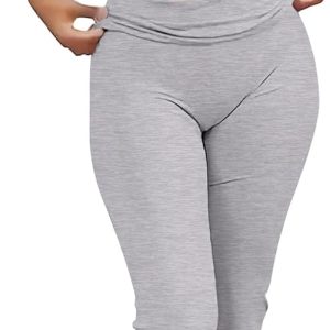 ANRABESS Lounge Sets for Women 2 Piece Foldover Yoga Flare Leggings Pants Crop Tops Casual Y2K Outfits Matching Tracksuit Set