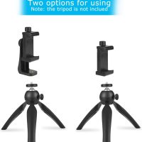 Premium Smartphone Holder/Vertical and Horizontal Tripod Mount Adapter Rotatable Bracket with 1/4 inch Screw/Adjustable Clip for iPhone, Android Cell Phone, Selfie Stick, Camera Stand - Image 6