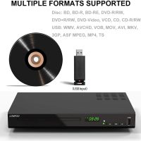 HD Blu-Ray Disc Player for TV with HDMI and AV Cables, 1080P, Built-in PAL NTSC, Coaxial Output, USB Input - Image 4