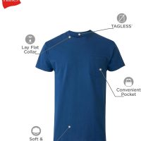 Hanes Pocket T-Shirt Pack, 6-Pack, Cool & Breathable Cotton Tees, Stay-Tucked Undershirts for Men - Image 4