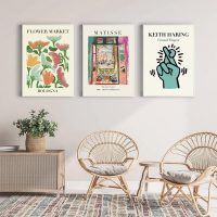 6 Pcs Flower Botanical Wall Art Prints - Vintage Watercolor Floral Poster for Bedroom Living Room Apartment Dorm Coffee Bar Home Decor，7.8 X 11.8inch (Unframed) - Image 2