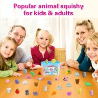 80Pcs Party Favors for Kids 4-8, Kawaii Squishies Mochi Squishy Toy Bulk Fidget Sensory Toys Birthday Gifts for Boys Girls Goodie Bag Christmas Stocking Stuffers Treasure Box Classroom Prizes - Image 2