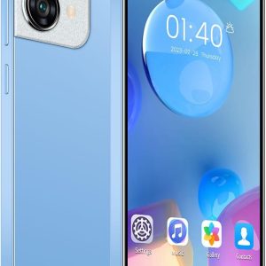 Cheap Mobile Phones, 5.0" IPS Display, Android 9.0, Dual SIM Dual Camera, Quad Core, 16GB ROM【Expandable up to 128GB】, Support WiFi/Bluetooth/FM, Face Unlocked Phones (Reno9pro-Blue)