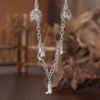 Silver Plated Skull Earrings for Women - Chain Design Silver Plated Skull Earrings, Personalized Hypoallergenic Non Tarnish Earrings, Christmas Birthday Gifts Trendy Jewelry - Image 9