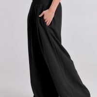 ANRABESS Women Linen Palazzo Pants Summer Boho Wide Leg High Waist Casual Lounge Pant 2025 Beach Travel Vacation Outfits - Image 7