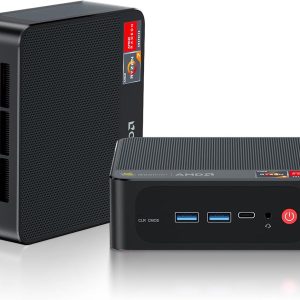 Beelink SER5 MAX Mini PC, AMD Ryzen 7 6800U (8C/16T, up to 4.7GHz), 32GB LPDDR5 1TB NVME SSD, Mini Desktop Computer Support 4K@60Hz/WiFi6/BT5.2/DP1.4/HDMI/Type-C/Gaming PC