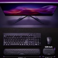 Vaydeer Wrist Rest for Keyboard and Mouse, Computer Ergonomic Wrist Support Pad, Soft Memory Foam Arm Cushion for Desk, Palm Hand Office Laptop Typing - Image 7