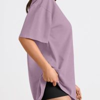 Trendy Queen Womens Oversized Summer T Shirts Fashion Workout Plus Size Tops Short Sleeve Beach Vacation Gym Clothes 2025 - Image 3