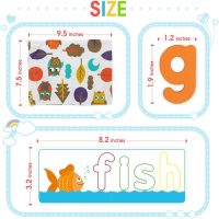 KMUYSL Learning Toys for 2 3 4 5 6 Years Old Boys and Girls - See & Spell CVC Word Builders with Alphabet Cards for Kids, Preschool Learning Activities Toys, Idea Birthday Gifts for Age 2-4 4-6 Kids - Image 8