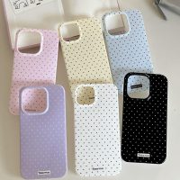 Compatible with iPhone 13/iPhone 14 Case with Cute Fashion Polka Dot Aesthetics Design Simple Case for Soft TPU Slim Protection Case for iPhone 13/14-White - Image 6