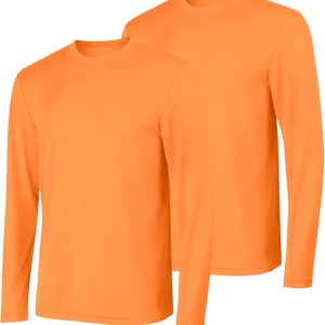 Hanes Sport Men's Long-Sleeve T-Shirt Pack, Cool DRI Moisture-Wicking Performance T-Shirts, Performance Tee, 2-Pack