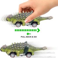 DINOBROS Dinosaur Toy Pull Back Cars,6 Pack Dino Toys for 3 Year Old Boys Girls and Toddlers,Boy Toys Age 3,4,5 and Up,Pull Back Toy Cars,Dinosaur Games with T-Rex - Image 3