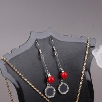 Pendant Model Acrylic Creative Mini Earring Showcase Household Storage Rack Photography Props (Black-B) - Image 3
