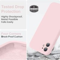 Vooii Compatible with iPhone 11 Case, Upgraded Liquid Silicone with [Flat Edges] [Camera Protection] [Soft Anti-Scratch Microfiber Lining] Phone Case for iPhone 11 6.1 inch - Chalk Pink - Image 5