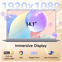 14" Laptop Computer, Windows 11 Laptop for MS Office, 8GB RAM 512GB SSD, Intel Pentium Quad-Core Processor(Up to 2.64GHz), 1080P FHD IPS, Wi-Fi 5, BT5.0, HDMI, Students, Lightweight - Image 2