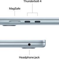 Apple 2025 MacBook Air 15-inch Laptop with M4 chip: Built for Apple Intelligence, 15.3-inch Liquid Retina Display, 16GB Unified Memory, 256GB SSD Storage, 12MP Center Stage Camera, Touch ID; Sky Blue - Image 6