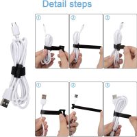 60 PCS 6 Inches Reusable Cable Ties, Adjustable Cord Straps Wire Organizer Cord Wrap and Hook Loop Cable Management - Image 7