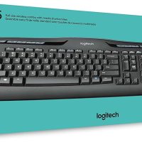 Logitech MK335 Quiet Wireless Keyboard and Mouse Combo - Black/Silver Keyboard and Mouse Combo Wireless, Ambidextrous - Image 8