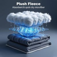 Men's Bathrobes with Hood, Soft Long Towel Robe for Men - Super Absorbent Quick Dry yet Warm - Image 3