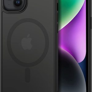 CACOE Magnetic Case for iPhone 13 & iPhone 14 6.1 inch-Compatible with MagSafe & Magnetic Car Phone Mount,Anti-Fingerprint TPU Thin Phone Cases Cover Protective Shockproof (Matte Black)
