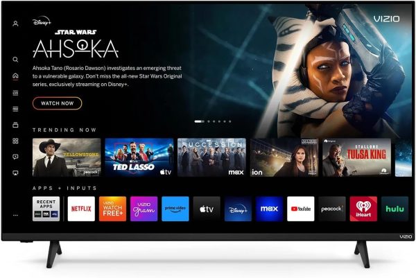 VIZIO V-Series 50 Inch 4K UHD LED Smart TV, Bluetooth Capable, with Dolby Vision HDR HDR10+ HLG, DTS Virtual X, Wifi 6 Dual-Band, HDMI VRR and IQ Active (V4K50C-0809) (Renewed)