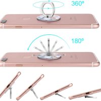 Bonoma Cell Phone Ring Holder Stand, 360 Rotation 3-Pack Universal Smartphone Ring Grip Stand Compatible with Smartphones and Tablets Marble - Image 3