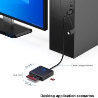 Memory Card Reader, BENFEI 4in1 USB 3.0 and USB-C to SD Micro SD MS CF Card Reader Adapter, 4 Cards Simultaneously Read and Write, Compatible with iPhone 15 Series, MacBook Pro/Air 2023, and More - Image 4