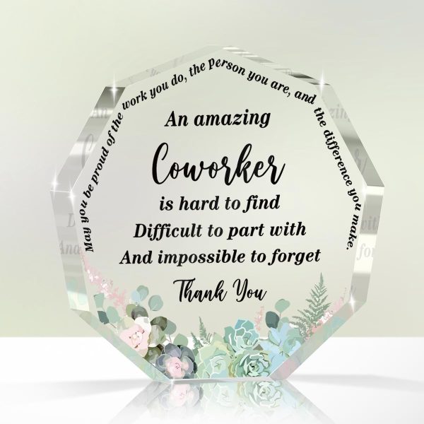 Acrylic Decor Sign Plaque Gifts For men women, Table decorations for Mom Dad Grandma Friends (Nonagon0322)