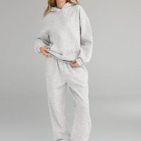 AUTOMET Womens 2 Piece Outfits Lounge Hoodie Sweatsuit Sets Oversized Sweatshirt Baggy Fall Fashion Sweatpants with Pockets - Image 2