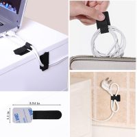 N NOROCME 192 PCS Cable Management Kit 4 Wire Organizer Sleeve,11 Cable Holder,35Cord Clips 10+2 Roll Cable Organizer Straps and 100 Fastening Cable Ties for Computer TV Under Desk, black,clear - Image 6