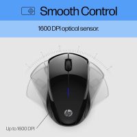 HP X3000 G3 Wireless Mouse - Black, 15-Month Battery, Side Grips for Control, Travel-Friendly, Blue LED, Powerful 1600 DPI Optical Sensor, Compatible with Wins PC/Laptop, Mac, Chromebook (683N7AA) - Image 6
