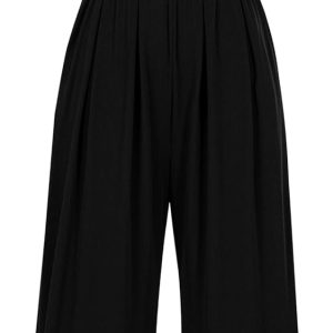 PRETTYGARDEN Womens Summer Jumpsuits Dressy Casual One Piece Outfits Sleeveless Mock Neck Wide Leg Pants Rompers with Pockets