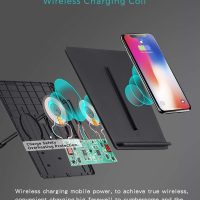 TAPTES Wireless Charger for Tesla Model 3 2017 2018 2019 2020, Dual Phone Charging Pad for Tesla Model 3 Accessories, Car Center Console Interior, Compatible with iPhone & Smartphones, Black - Image 6