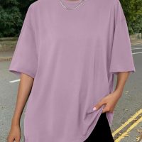 Trendy Queen Womens Oversized Summer T Shirts Fashion Workout Plus Size Tops Short Sleeve Beach Vacation Gym Clothes 2025 - Image 6