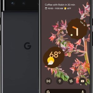 Google Pixel 6 – 5G Android Phone - Unlocked Smartphone with Wide and Ultrawide Lens - 256GB - Stormy Black