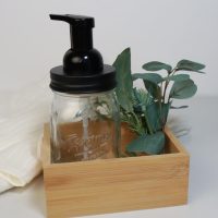Glass Foaming Soap Dispenser, Stainless Steel Foam Hand Soap Dispenser, Refillable, Mason Jar Bathroom Accessories for Bathroom Kitchen-Black - Image 2
