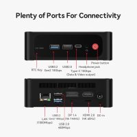 Beelink Mini PC, AMD Ryzen 7 6800U(8C/16T, Up to 4.7GHz), 32GB LPDDR5 RAM 1TB PCIe4.0x4 SSD, SER5 MAX Desktop Computer Support 4K Triple Display/DP/HDMI/Type-C/WiFi 6/BT5.2,Gaming/Office/Home - Image 7